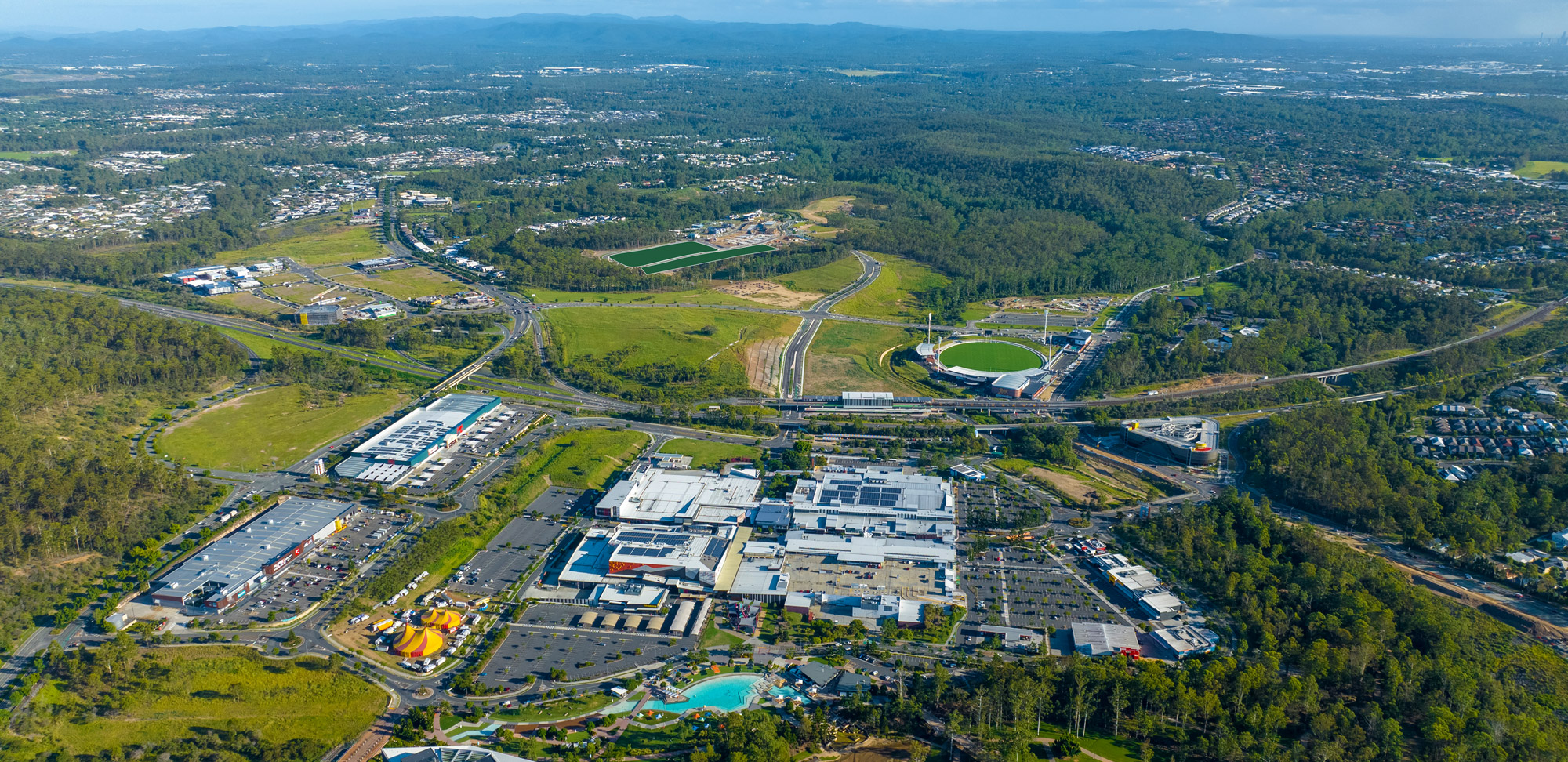 image of greater springfield and brookwater residential community in brisbane australia